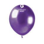 100 baloane chrome violet 13 cm