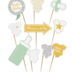 Accesorii party botez pentru cabina foto, 10buc