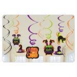 Set 12 spirale decor Halloween, 61cm BF