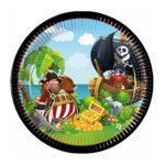 Set 8 farfurii party 23cm Insula Piratilor FSC