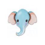 Balon mini figurina cap Elefant Bleu, 31 cm