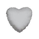 Balon mini folie inima argintie 23cm