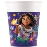 Set 8 pahare carton Encanto, 200 ml