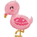 Balon fig. Flamingo Roz, 63x81cm