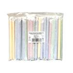 100 paie hartie color FSC Mix Bubble Tea, ambalate individual, 200x12mm.