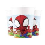 Set 8 pahare party 200ml Spidey and Friends