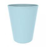 Set 6 pahare conice, reutilizabile, albastru pastel 330cc