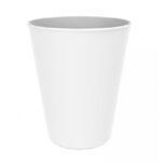 Set 6 pahare conice, reutilizabile, albe, 330cc