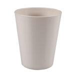 Set 6 pahare conice, reutilizabile, crem, 330cc