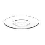 Set 6 farfurioare transparente, reutilizabile, SAN 105mm