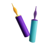 Pompa pentru umflat baloane, dublu sens, culori diverse, 32cm