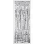 Perdea decorativa franjuri argintii, 243x92cm