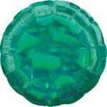 Balon folie 45 cm verde iridiscent