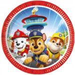 Set 8 farfurii party 23 cm Paw Patrol Rescue Heroes