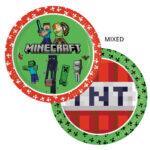 Set 8 farfurii party 23 cm Minecraft