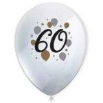 Set 6 baloane party imprimate 60 ani
