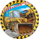 Set 8 farfurii party 23cm Utilaje Constructii