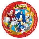 Set 8 farfurii party 23 cm Sonic
