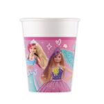 Set 8 pahare party Barbie Fantasy, 200ml