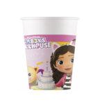 Set 8 pahare party Gabby's Dollhouse, 200ml