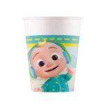 Set 8 pahare party Cocomelon, 200ml