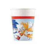 Set 8 pahare carton Sonic, 200 ml