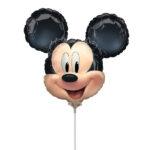 Balon mini figurina cap Mickey Mouse, 25cm