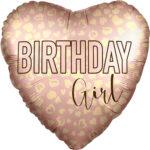 Balon folie Birthday Girl, 45 cm
