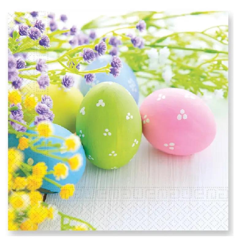 92236 Set 20 servetele Oua incondeiate, 33x33cm. - imagine 1