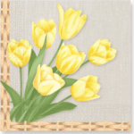 Set 20 servetele party Lalele, 33x33cm.