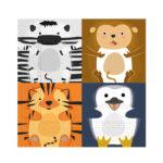 Set 20 servetele party Zoo, 33x33cm