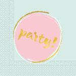 Set 20 servetele Elegant Party, 33x33cm