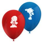Set 8 baloane party Sonic, 28cm