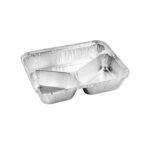 Caserola aluminiu meniu 3 compartimente 430/285/210cc, tip L