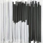 Bioco 500 paie negre PP, ambalate individual, reutilizabile, 220xØ7mm