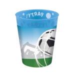 Set 4 pahare reutilizabile Fotbal, 250ml