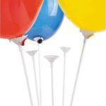 Set 100 bete si rozete albe, 40cm