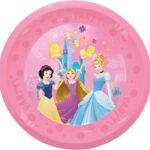 Set 4 farfurii reutilizabile 21cm Printese Disney