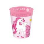 Unicorn Rainbow set 4 pahare reutilizabile, 250ml