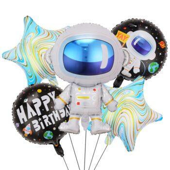 Kit 5 baloane Astronaut