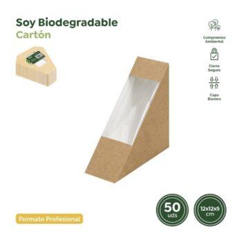 Set 50 caserole sandwich, forma triunghi, 12X12X5cm