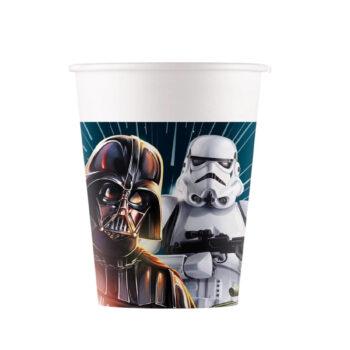 Set 8 pahare carton Star Wars Galaxy, 200ml