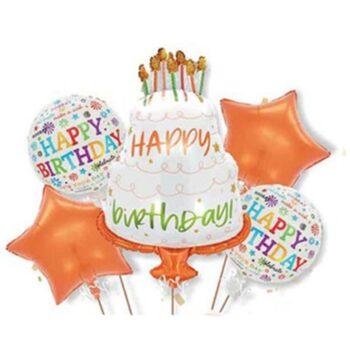 Kit 5 baloane Happy Birthday