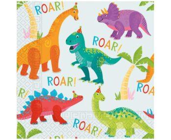 Set 20 servetele party Dino Party, 33 x 33 cm