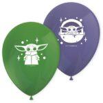 Set 8 baloane party Star Wars Mandalorian, 28cm