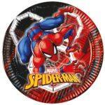 Set 8 farfurii party 23 cm Spiderman Webs