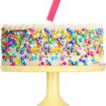 Lumanare cifra 7 roz fluo, 7.5cm