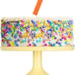 Lumanare cifra 7 portocaliu fluo, 7.5cm