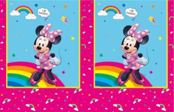 Fata de masa party Minnie Rainbow, 120x180cm