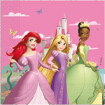 Set 20 servetele party Princess World, 33x33cm